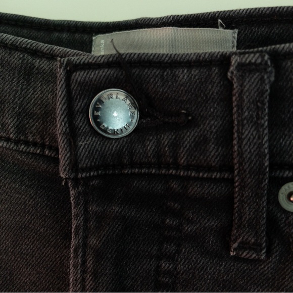 Everlane The Way High Skinny Jeans Organic Cotton Washed Black 28 6 Crop - Picture 6 of 12